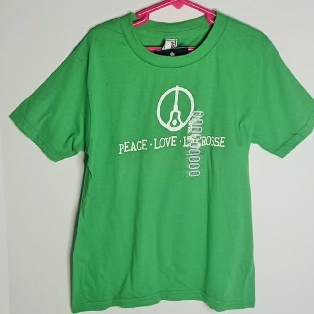 NEW Peace Love LaCrosse size Youth Medium by Laxworld